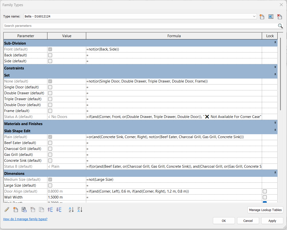 Parametric Formula 1